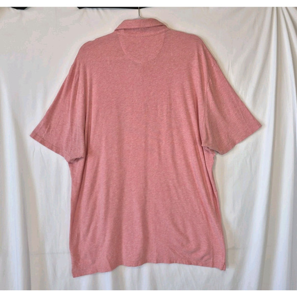 Johnnie-O Mens Pomegranate Heathered Original 2.0 Polo Shirt XXL - Picture 8 of 9